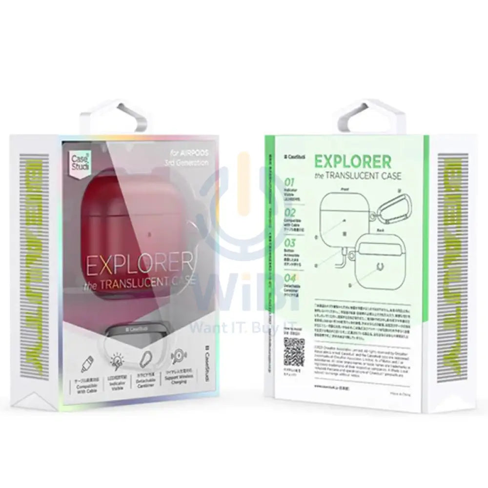 Casestudi Explorer Series Case For Apple Airpods 3 - Red Accessories > Mobiles & Tablets
