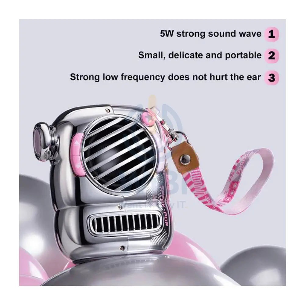 Divoom Spark-Pop Portable Bluetooth Mini Speaker - Pink Accessories > Audio > Speakers