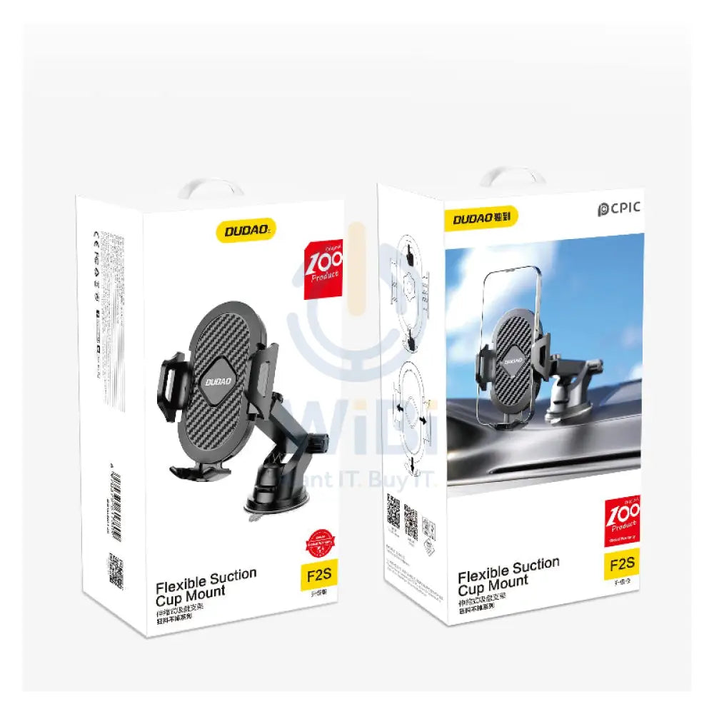 DUDAO F2S Car Mobile Holder - Black Accessories > Mobiles & Tablets > Mobiles > Mobile Holder / Stands