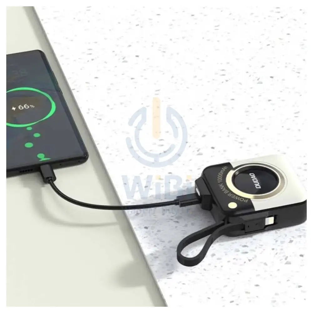 DUDAO K23L Wireless Power Bank Built-In Cable - 10,000mAh / 22.5W / Black Accessories > Power Bank