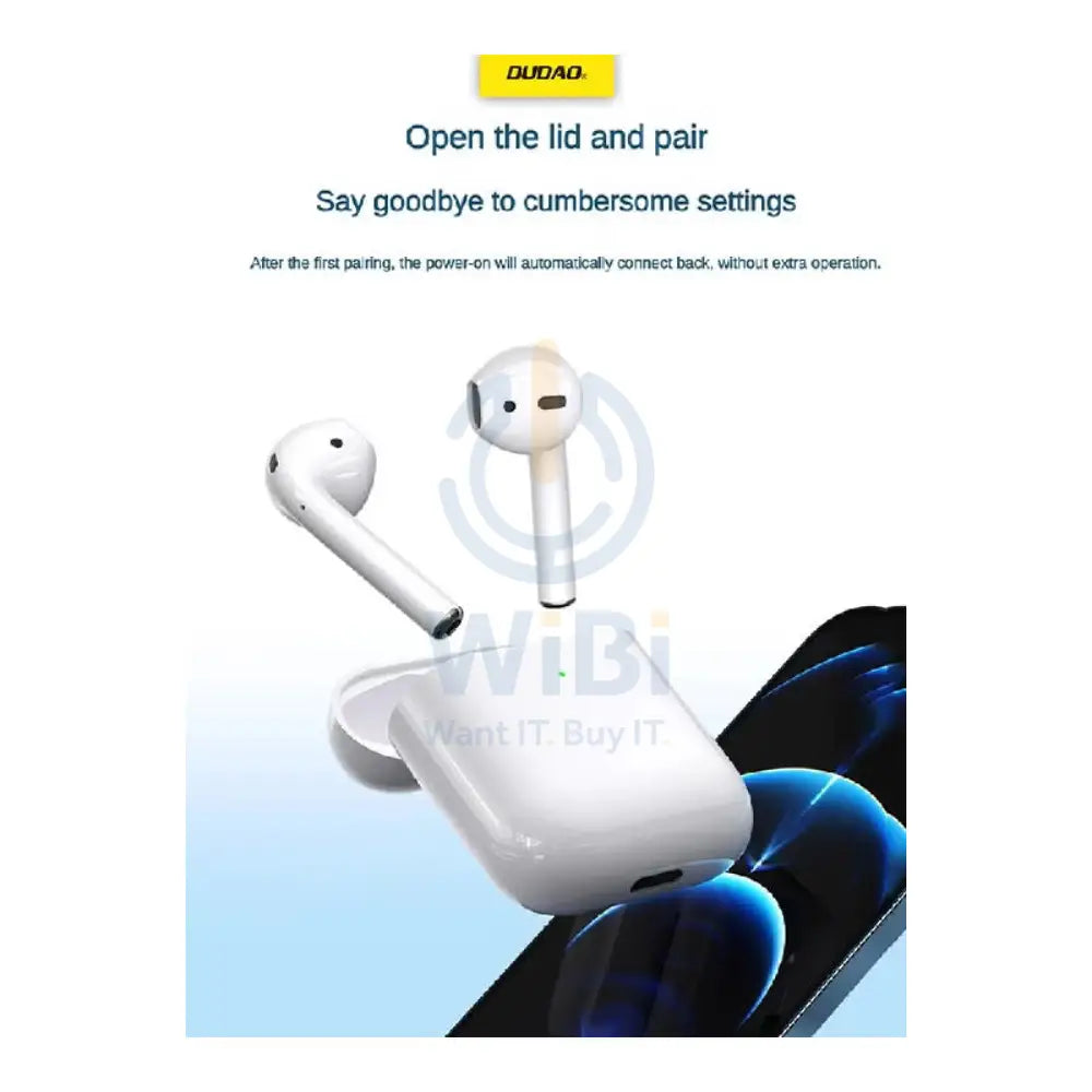DUDAO U2S TWS Wireless Earbuds - In-Ear / Wireless / White Accessories > Audio > Headphones
