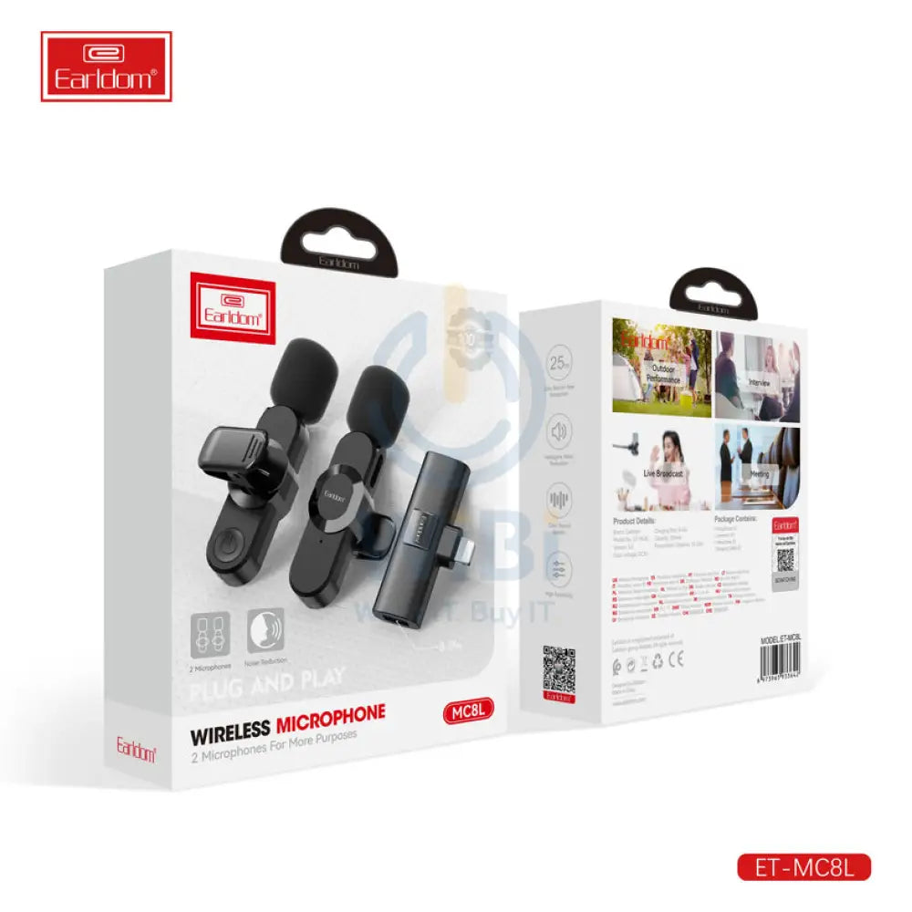 Earldom Dual Wireless Microphone - MC8L Accessories > Audio > Microphone