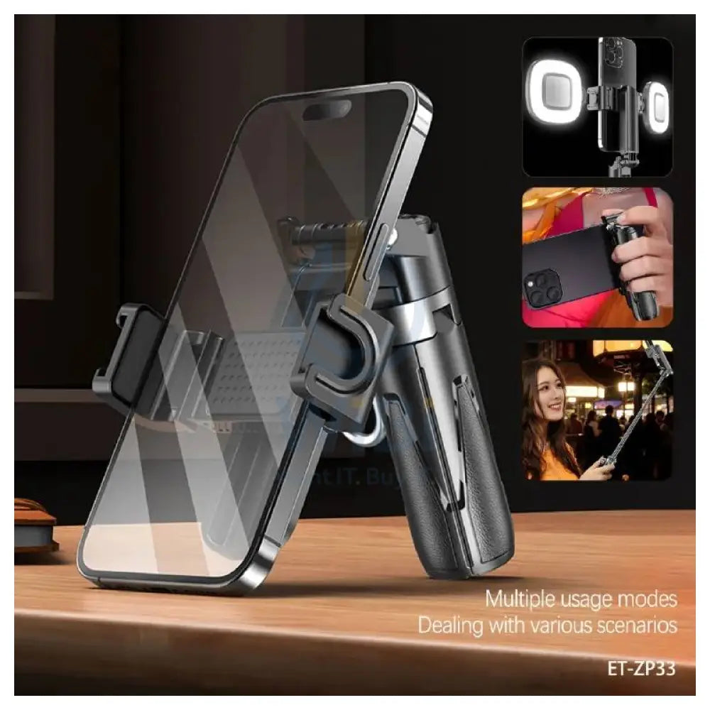 Earldom ET-ZP33 3-in-1 Tripod Selfie Sticks - Black Accessories > Mobiles & Tablets > Mobiles > Mobile Holder / Stands