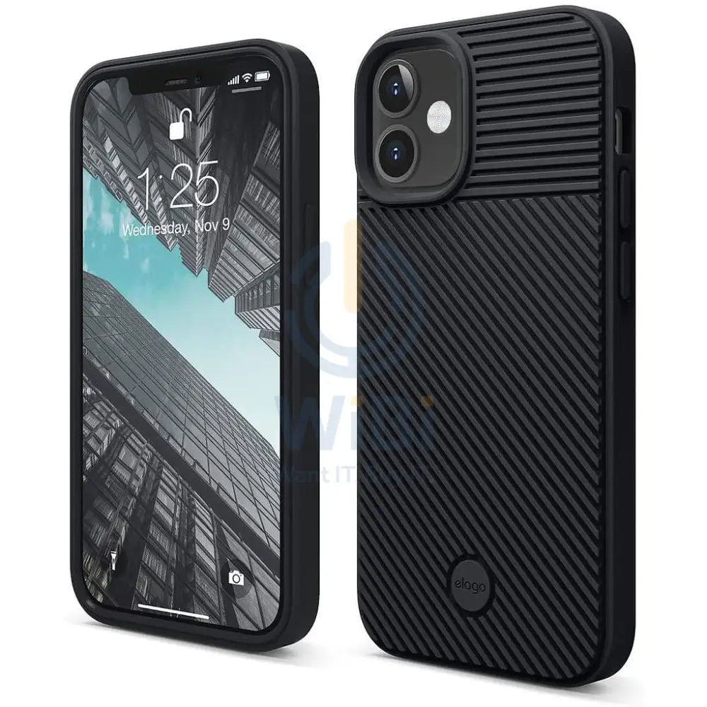 Elago iPhone 12 mini Cushion Case - Black Accessories > Mobiles & Tablets > Mobiles