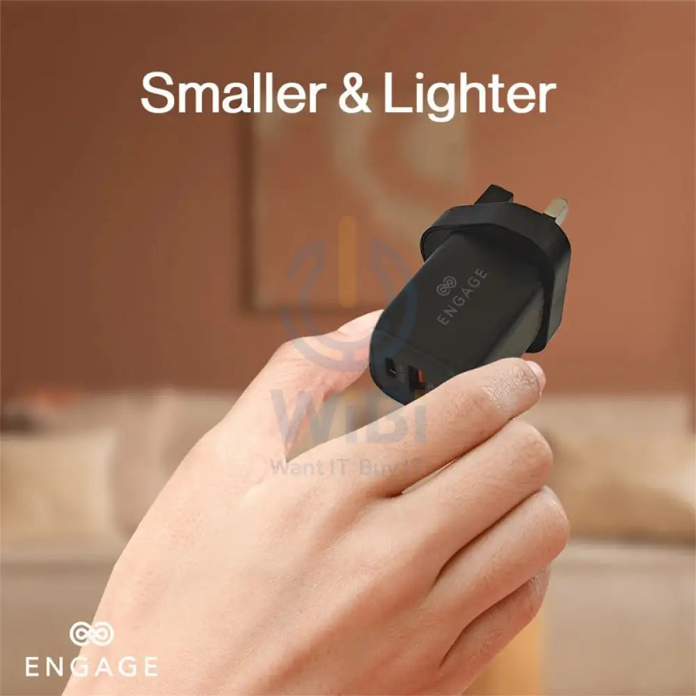 Engage Dual Port 45W GaNII PD Fast Adapter - Black Accessories > Power Adapters