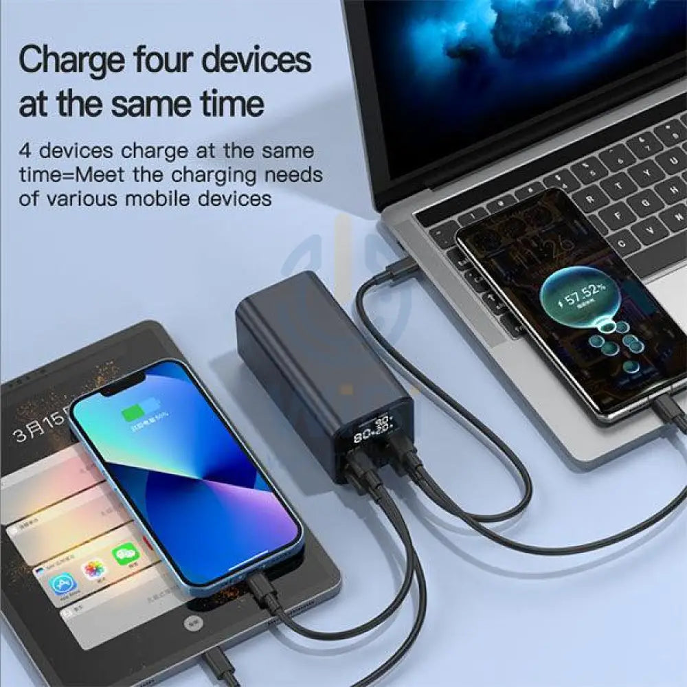 Engage Super Charge Powerbank with LED Display - 20000mAh / 100W / Black Accessories > Power Bank