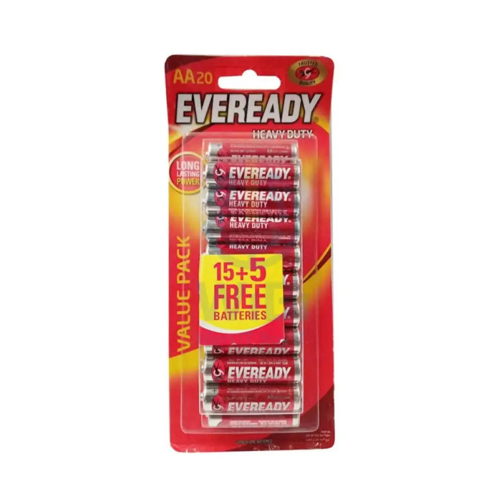 Eveready Heavy Duty AA Batteries - (Pack-20) Accessories > Other Accessories