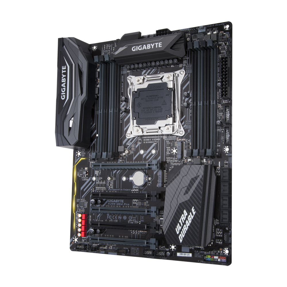 GIGABYTE X299 UD4 PRO ATX Motherboard - DDR4 / USB / RGB Fusion- Black
