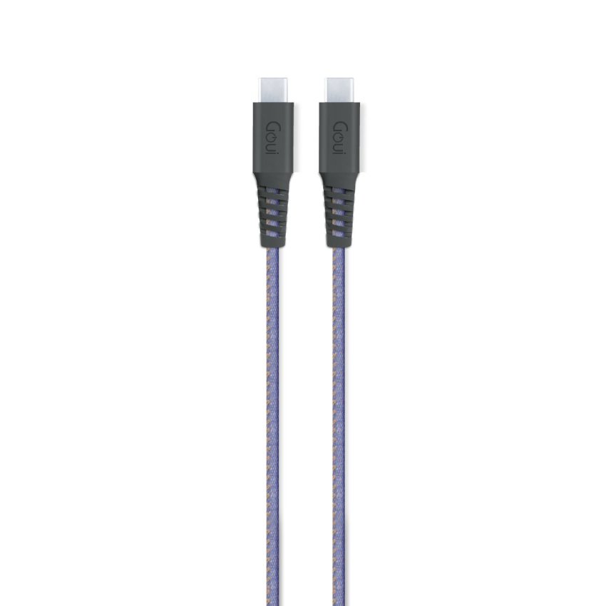 GOUI FLEX Fashion Cable - 1.5 Meter / 60W / USB-C / Jeans