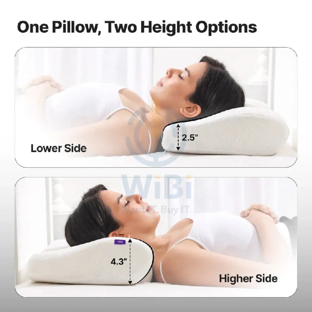 Frido FR-UCCP-W Ultimate Neck Contour Cervical Pillow - White Outdoor & Travel > Pillows