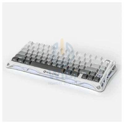 GravaStar Mercury K1 75% Wireless Mechanical Gaming Keyboard - Gradient White Accessories > Keyboard & Mouse > Gaming