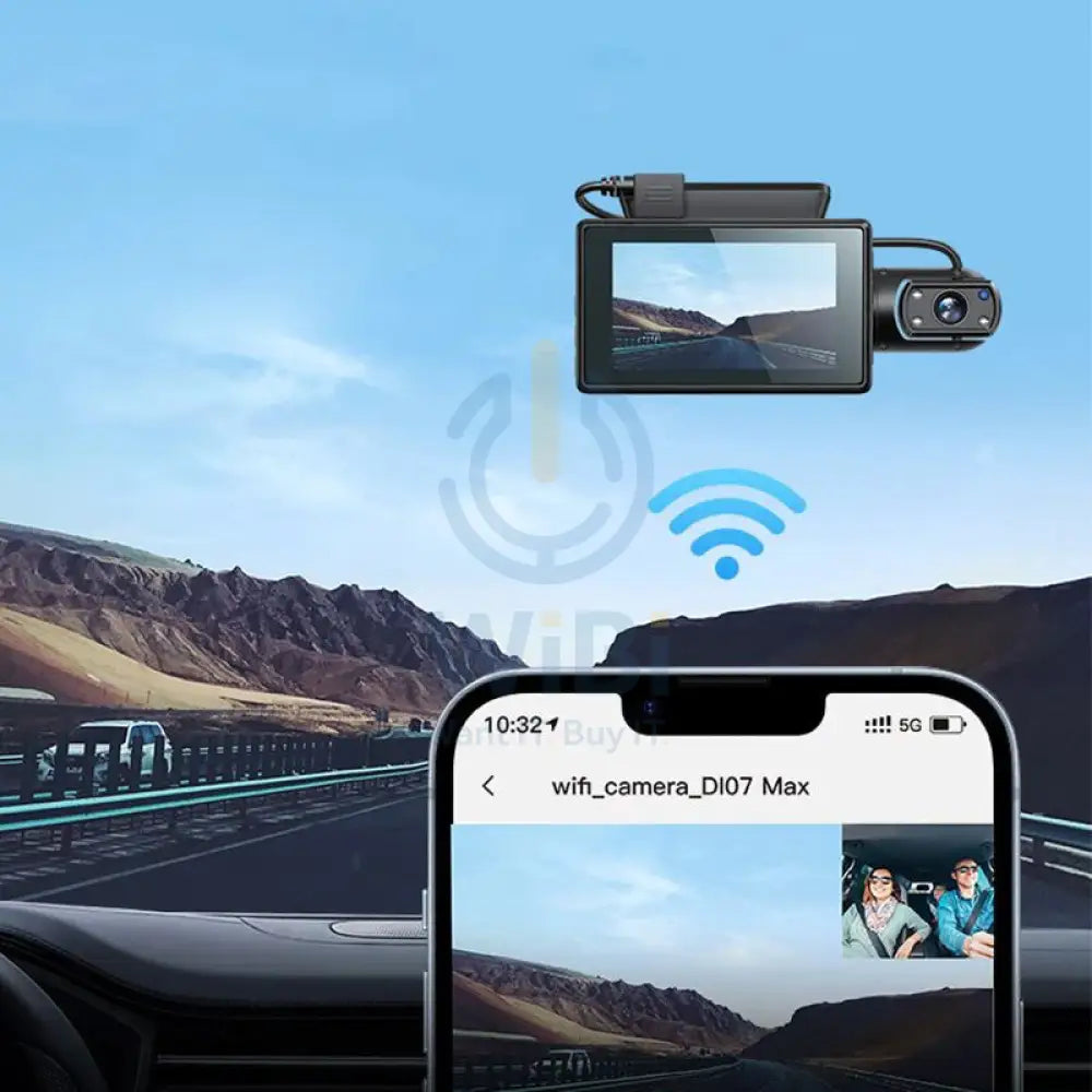 Hoco Di07 Dual Camera Driving Recorder - 200mAh / 2.5’’ Inch / USB / Wired - Black Cameras > Security Cameras