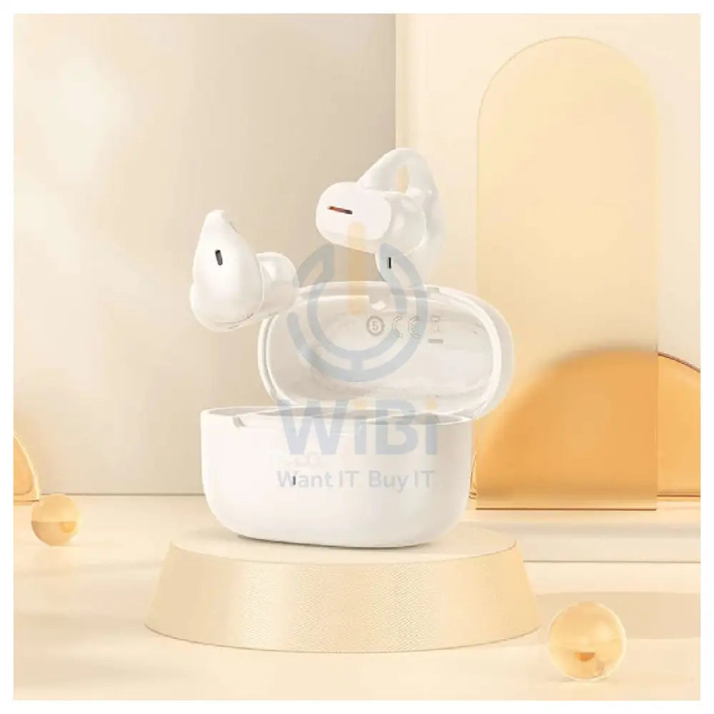 HOCO EA9 Clip-on Wireless Earbuds - Bluetooth / White Accessories > Audio > Headphones