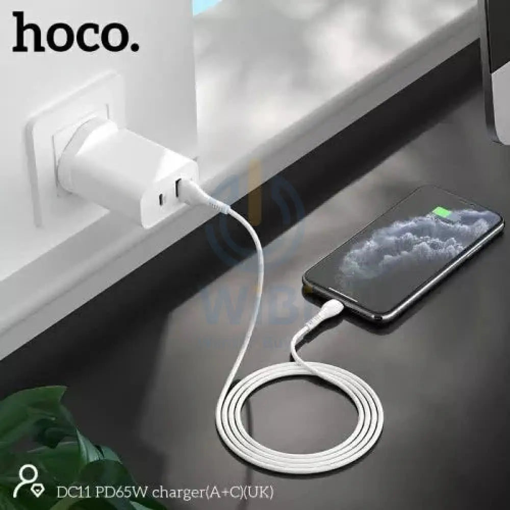 Hoco Super Fast Charger - Type C / 65W / White Accessories > Power Adapters