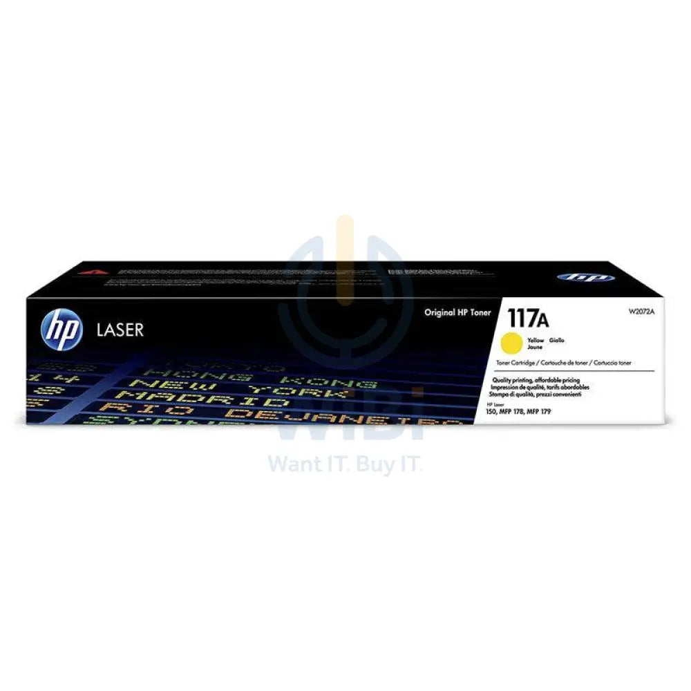 HP 117A LaserJet Toner Cartridge - 700 Pages / Yellow Color / Toner Cartridge