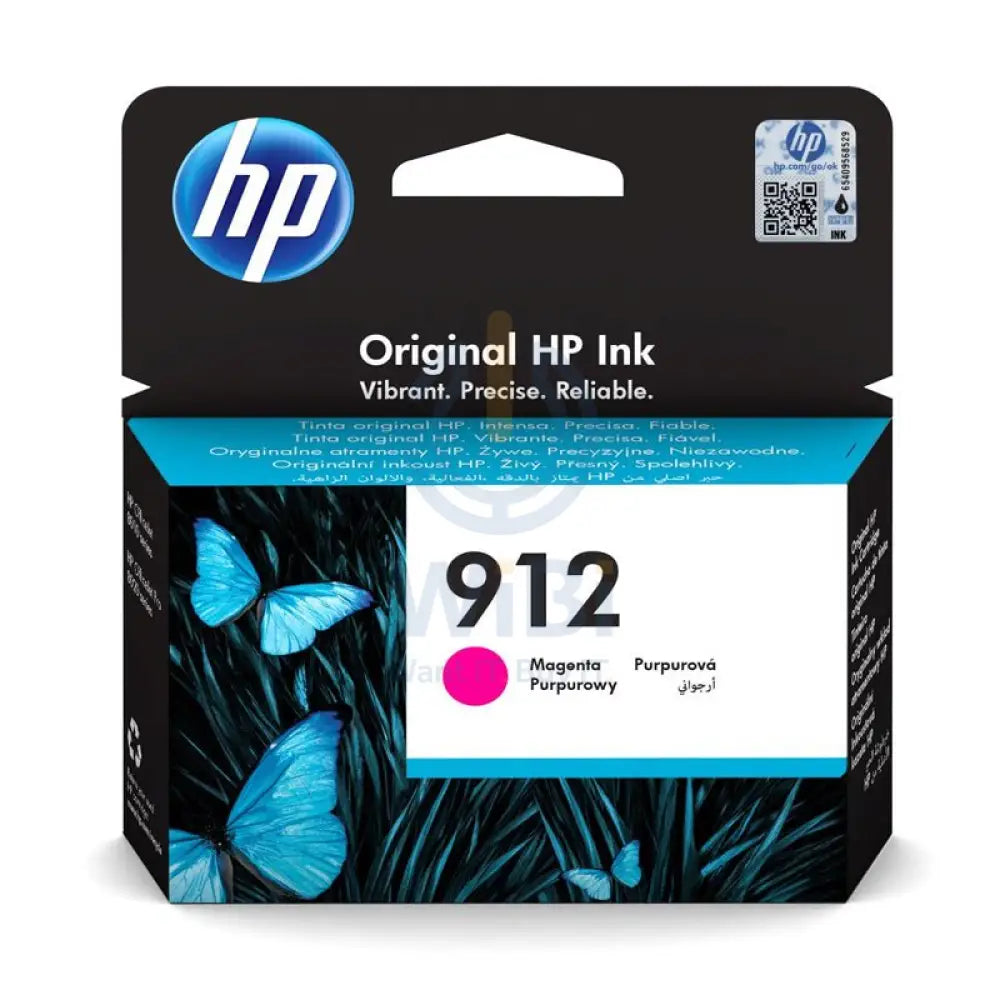 HP 912 Magenta Original Ink Cartridge - 315 Pages / Magenta Color / Ink Cartridge Accessories > Printers & Scanners >