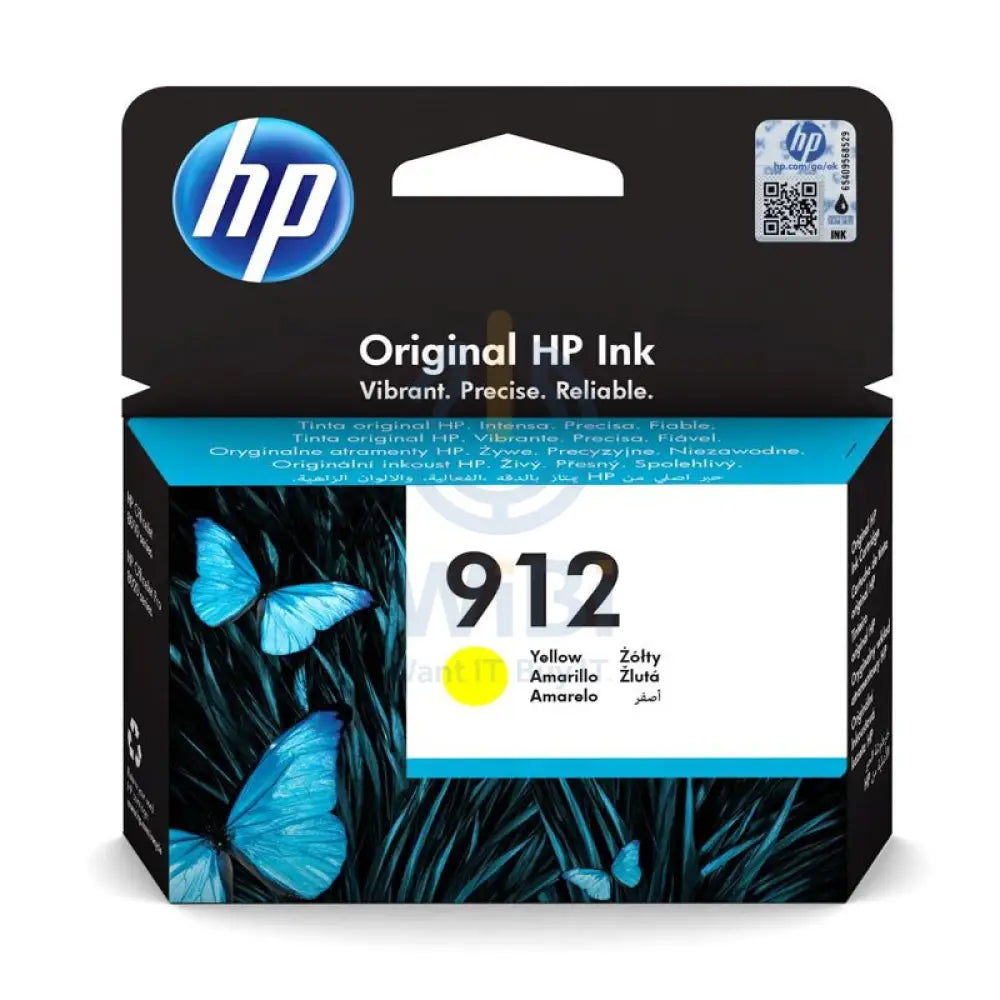 HP 912 Yellow Original Ink Cartridge - 315 Pages / Yellow Color / Ink Cartridge Accessories > Printers & Scanners >