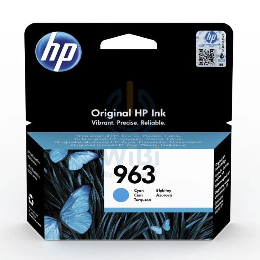 HP 963 Cyan Original Ink Cartridge - 700 Pages / Cyan Color / Ink Cartridge Accessories > Printers & Scanners >