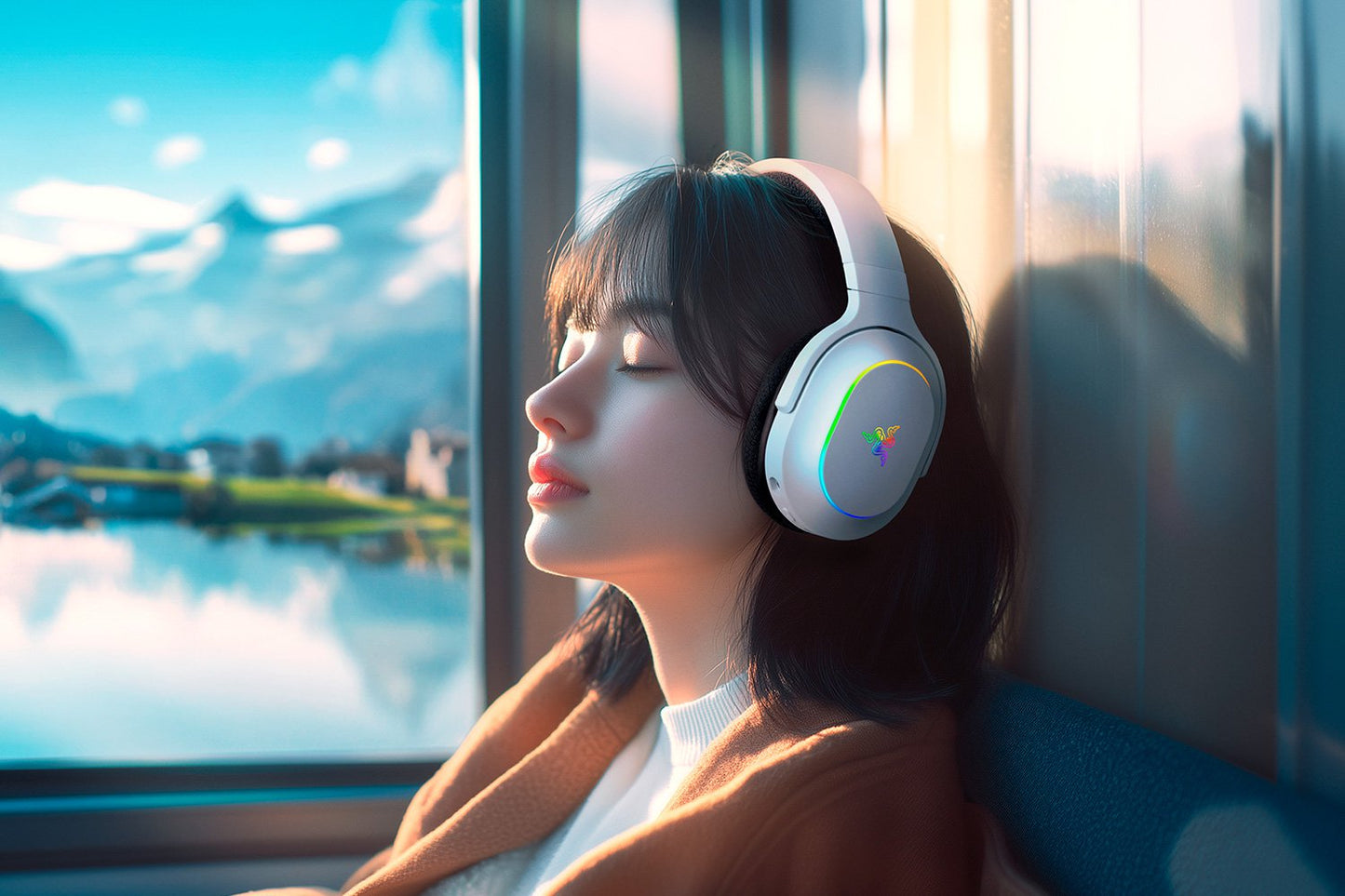Razer Barracuda X Chroma Gaming Headset - Wireless / Bluetooth / White