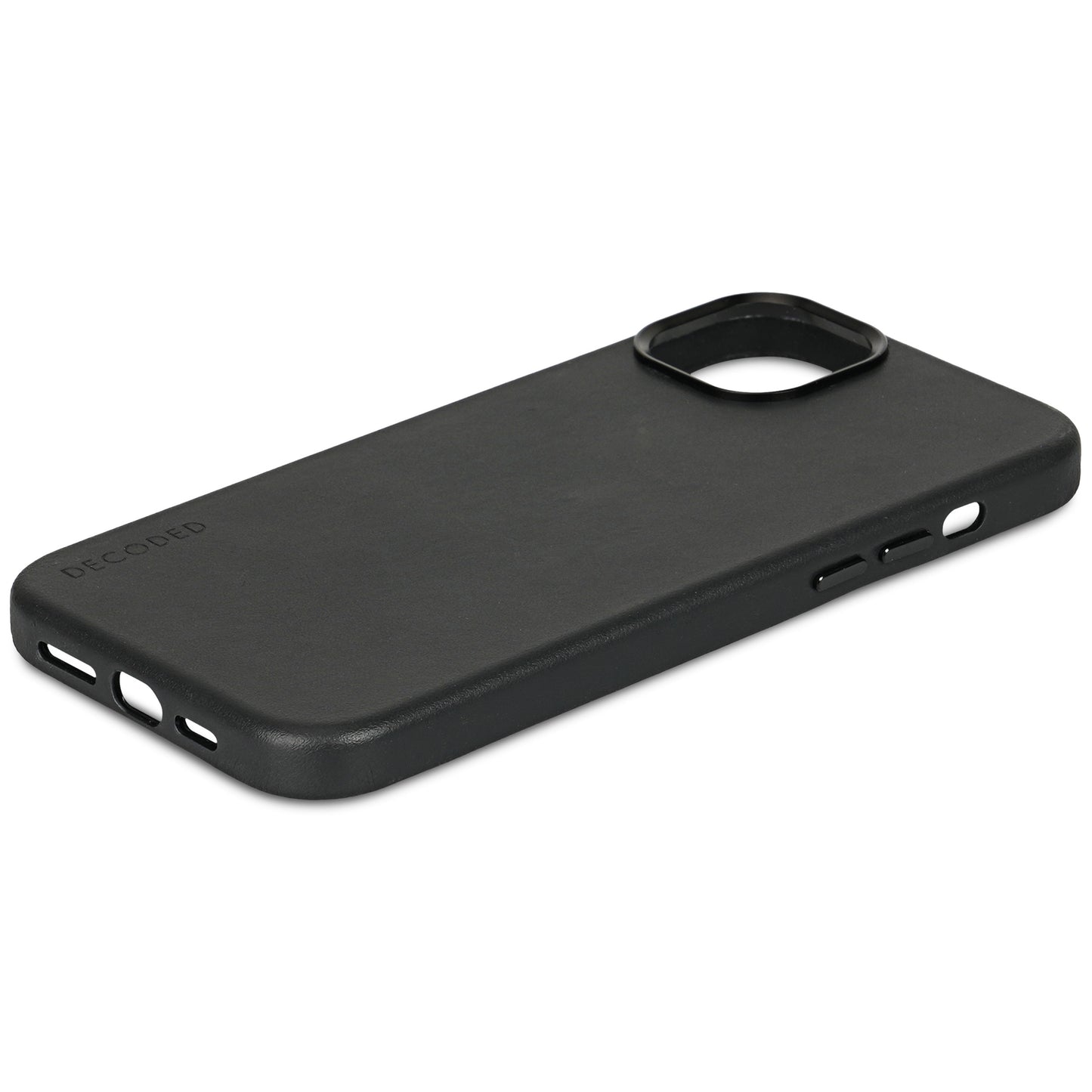 Decoded Iphone 15 Pro Leather Magsafe Case - Black