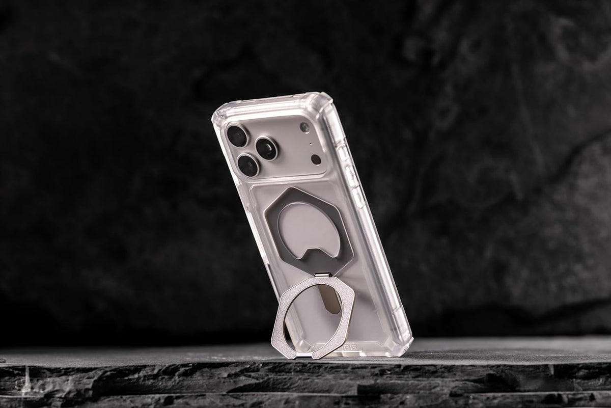UAG iPhone 17 Pro Max Plasma Xte Magsafe Case - Clear/Titanium