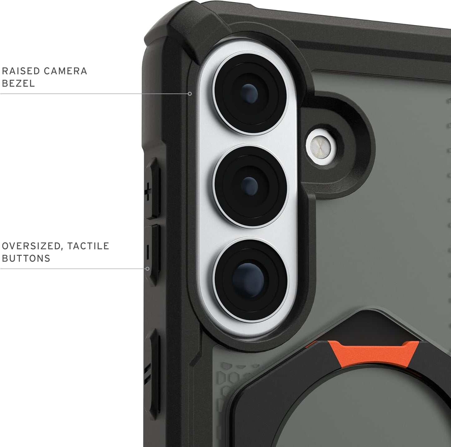 UAG Plasma XTE w/Magnet Case For Samsung Galaxy S26 Plus - Black/Orange