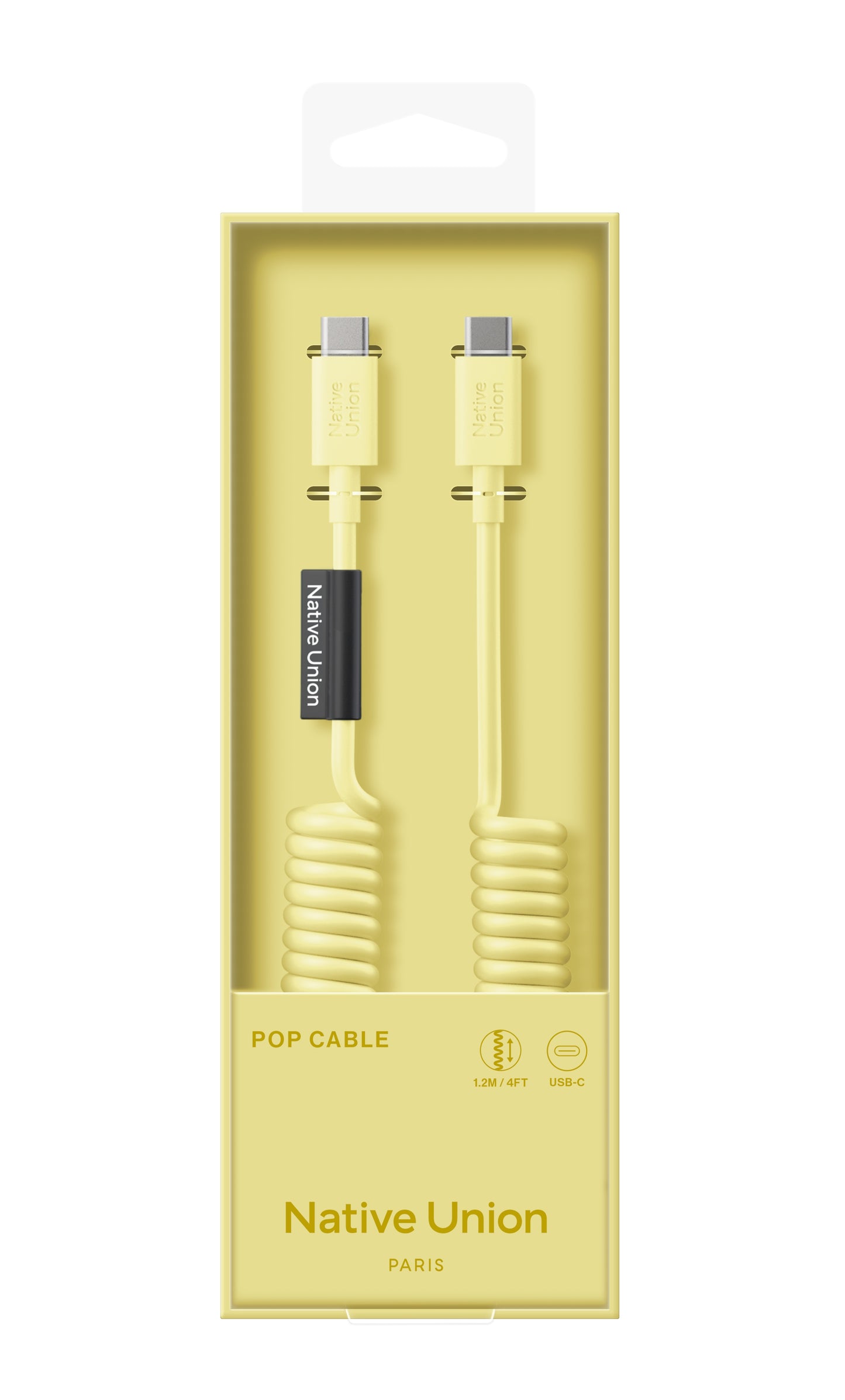 POP USB-C to USB-C Cable - 1.2 Meter / 60W / Lemon