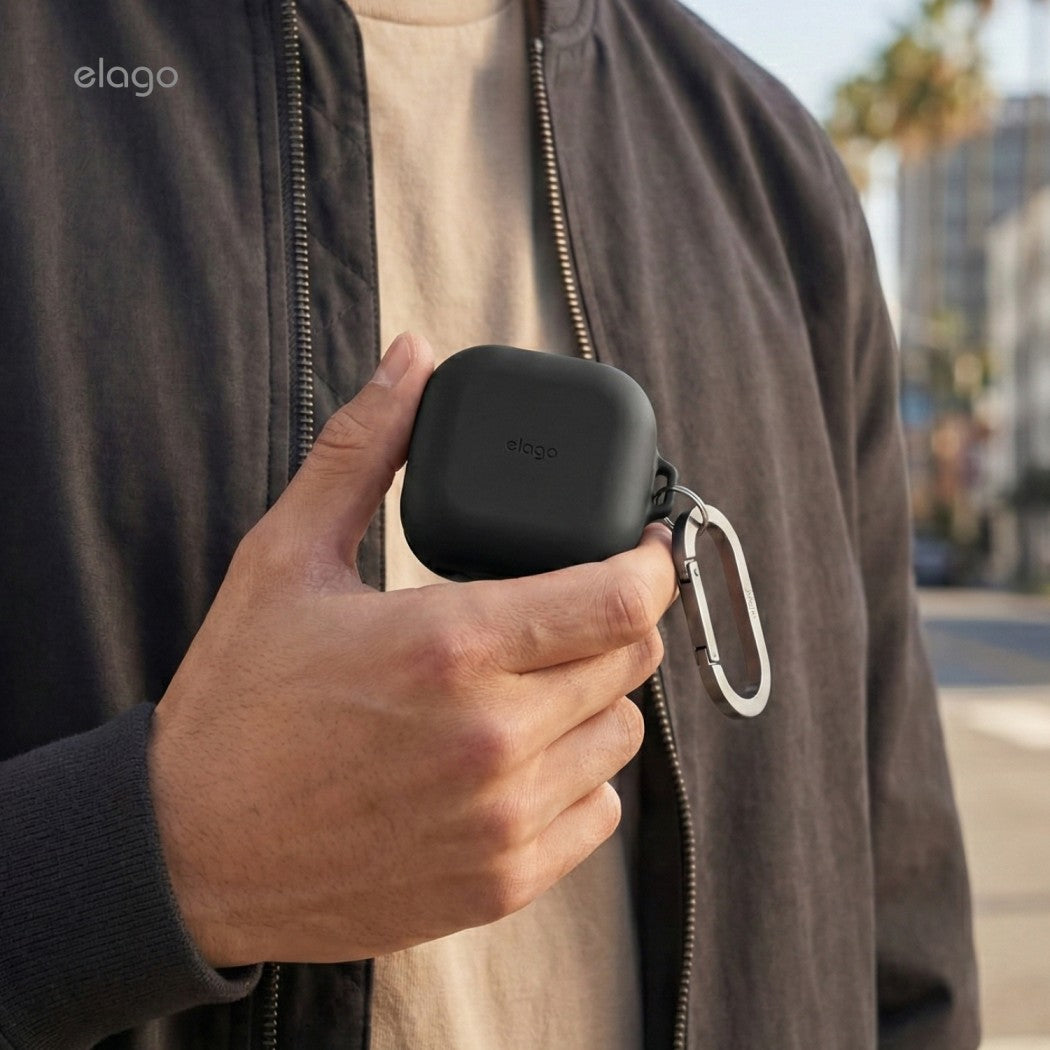 Elago Silicone Hang Case - Samsung Galaxy Buds 4 / 4 Pro / Black