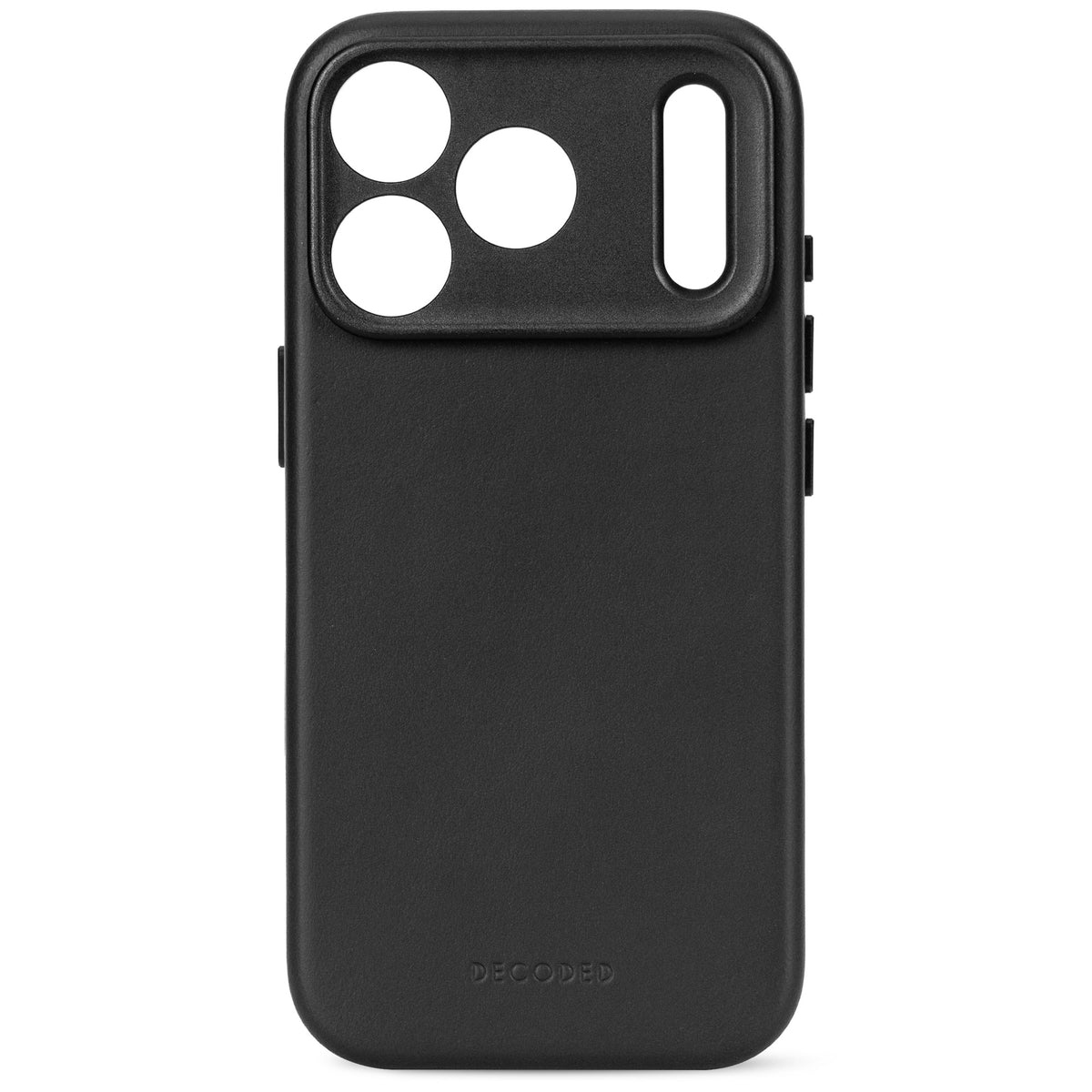 Decoded Leather Backcover Case For Apple iPhone 18 Pro / Apple iPhone 17 Pro - Black