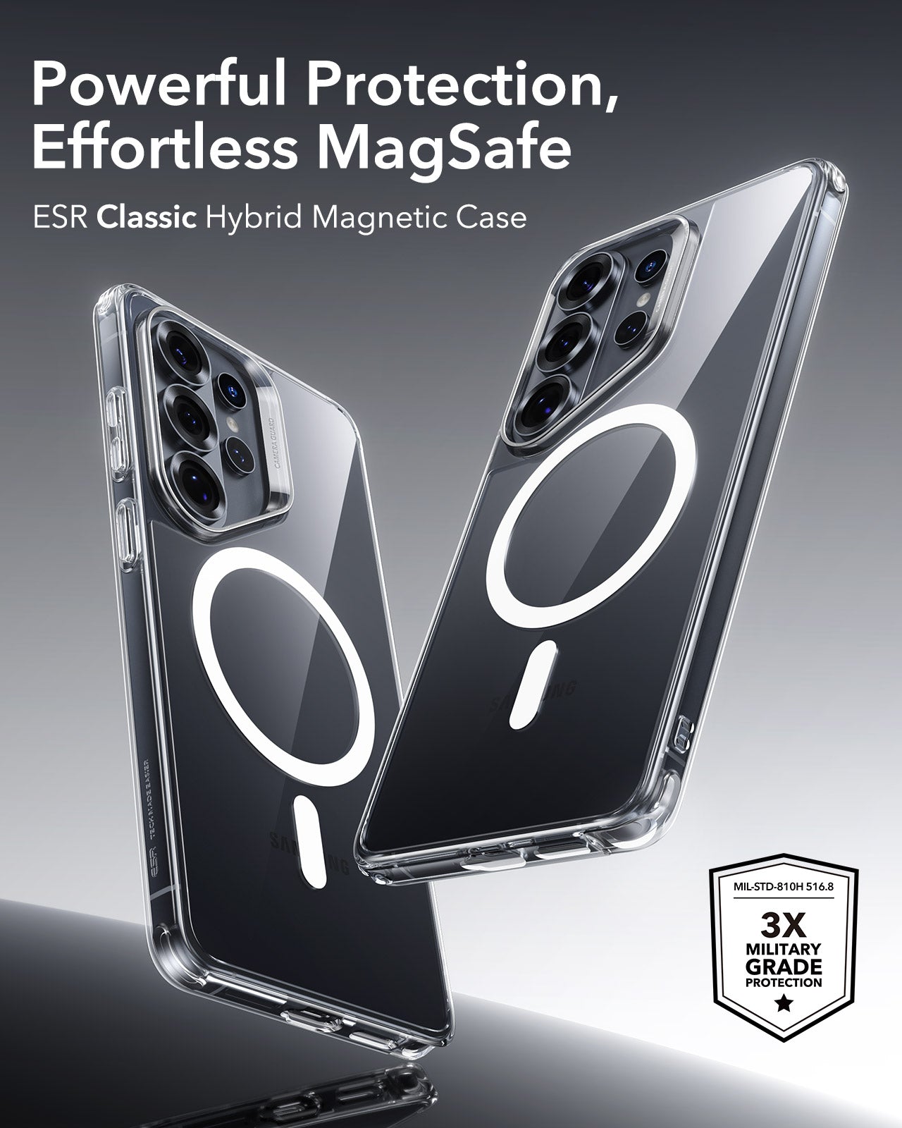 ESR Classic Hybrid Case For Samsung Galaxy S26 Ultra - Clear