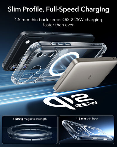 ESR iPhone 17 Pro Halolock Classic Hybrid (Camera Control Button)+ Screen Protector Set
