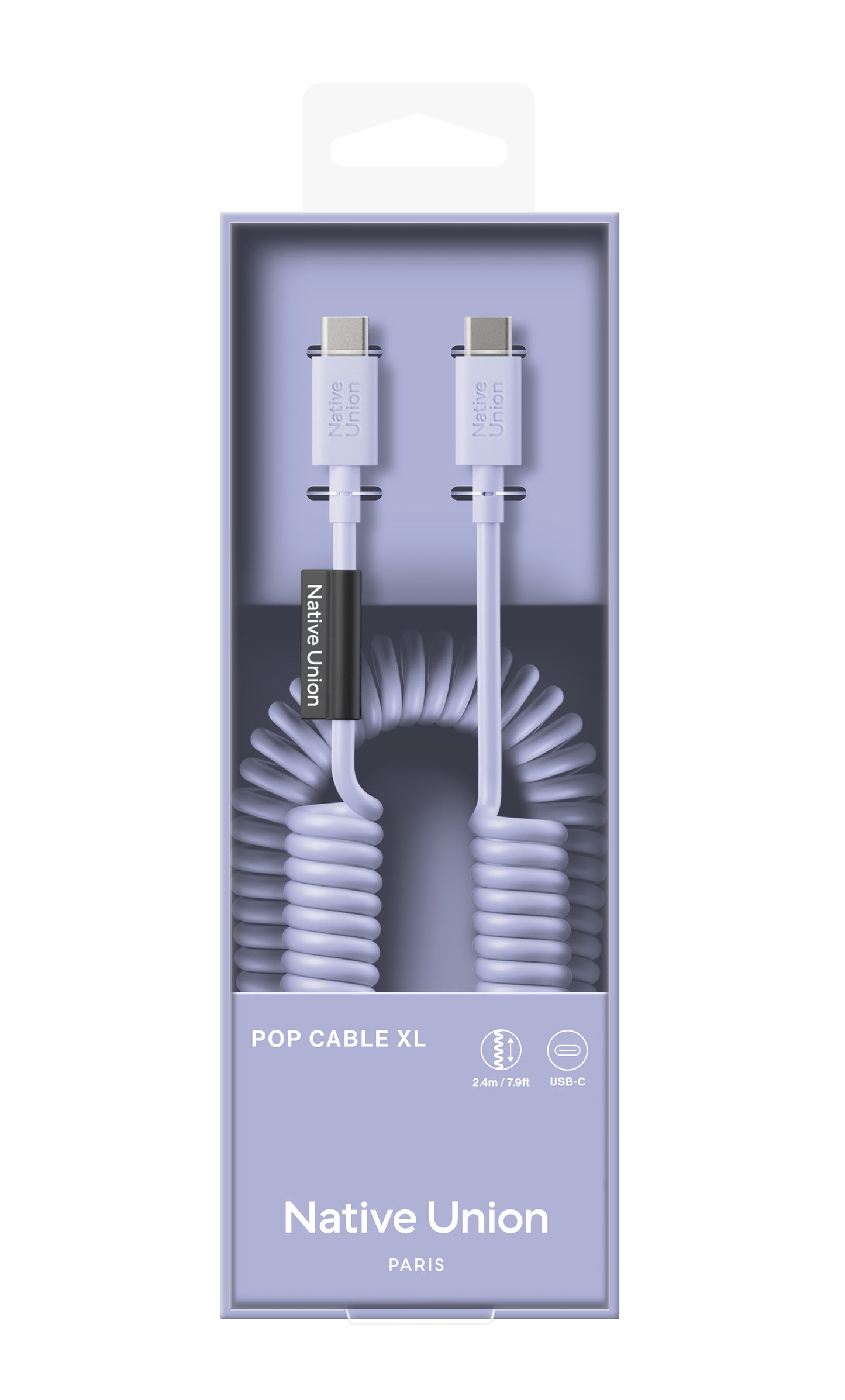 POP USB-C to USB-C Cable - 2.4 Meter / 60W / Lilac