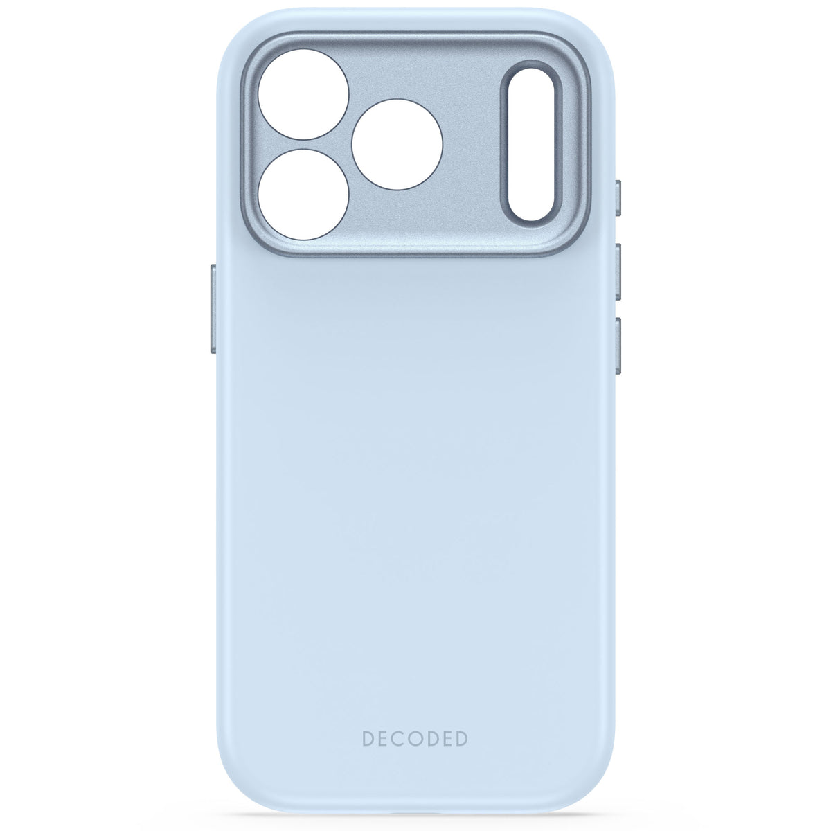 Decoded AntiMicrobial Silicone Backcover Case For Apple iPhone 18Pro Max / Apple iPhone 17 Pro Max - Light Blue