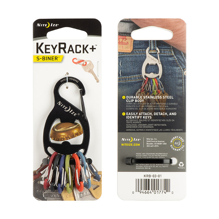 NiteIze KeyRack + - S-Biner® - Black