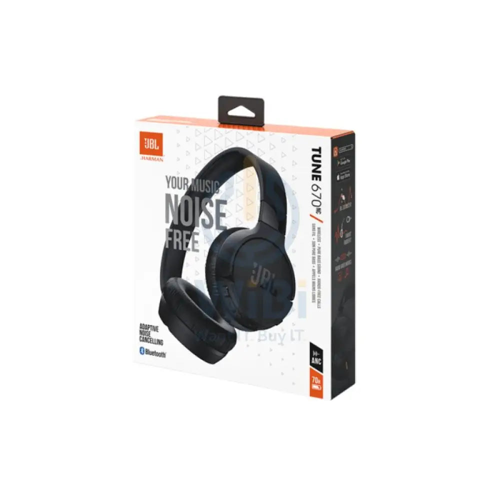 JBL Tune 670NC Wireless Over-Ear Headphones - Black Accessories > Audio > Headphones