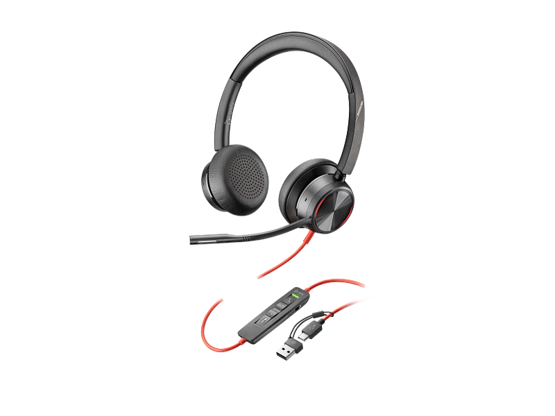 HP HP Poly Blackwire 8225 Stereo USB-C Headset - USB-C/A Adapter