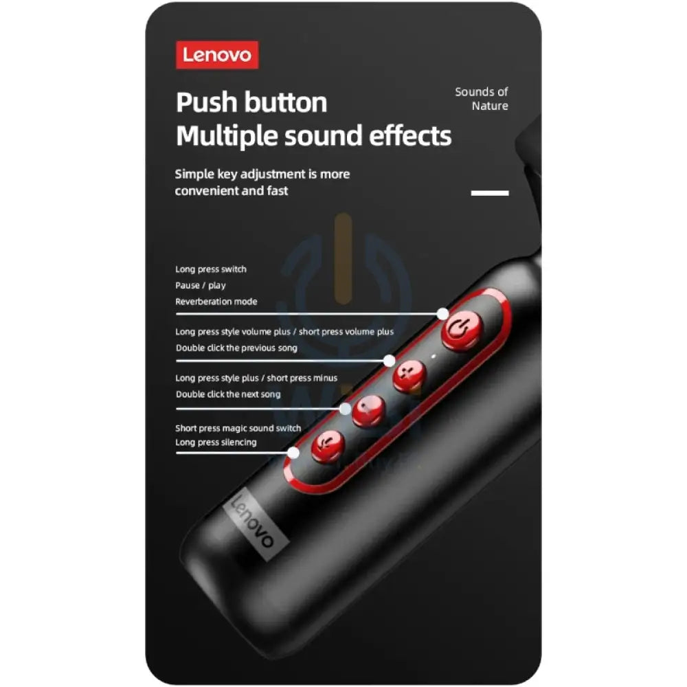 Lenovo Digital Microphone M1 - Bluetooth / 2000mAh / Black Accessories > Audio > Microphone