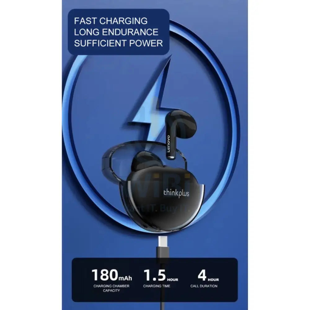 Lenovo Thinkplus Live Pods LP80 Pro Wireless Earbuds - Black Accessories > Audio > Headphones