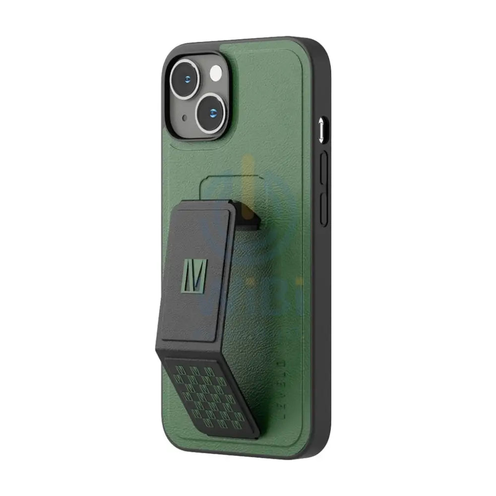 Levelo Morphix Gripstand PU Leather Case - iPhone 14 Plus / Forest Green Accessories > Mobiles & Tablets > Mobiles