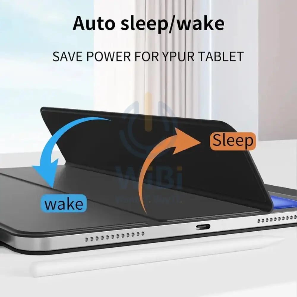 Magnetic Flip Smart Cover with Pencil Holder For iPad Air 11-inch (2025) – Dark Green Accessories > Mobiles & Tablets >