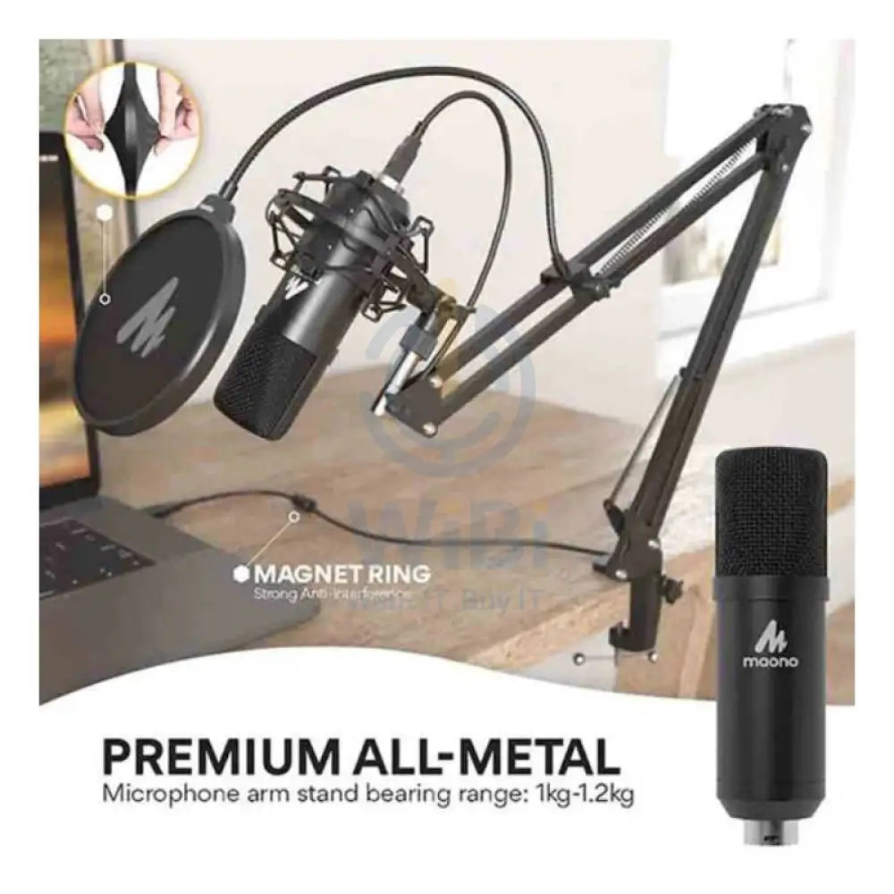 Maonocaster AU-A04 Professional Podcaster USB Microphone - Black Accessories > Audio > Microphone