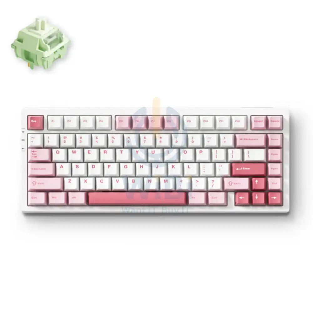 MCHOSE G75 Pro Gaming Mechanical Keyboard - 8000mAh / Wireless / White Pink Accessories > Keyboard & Mouse > Gaming Zone