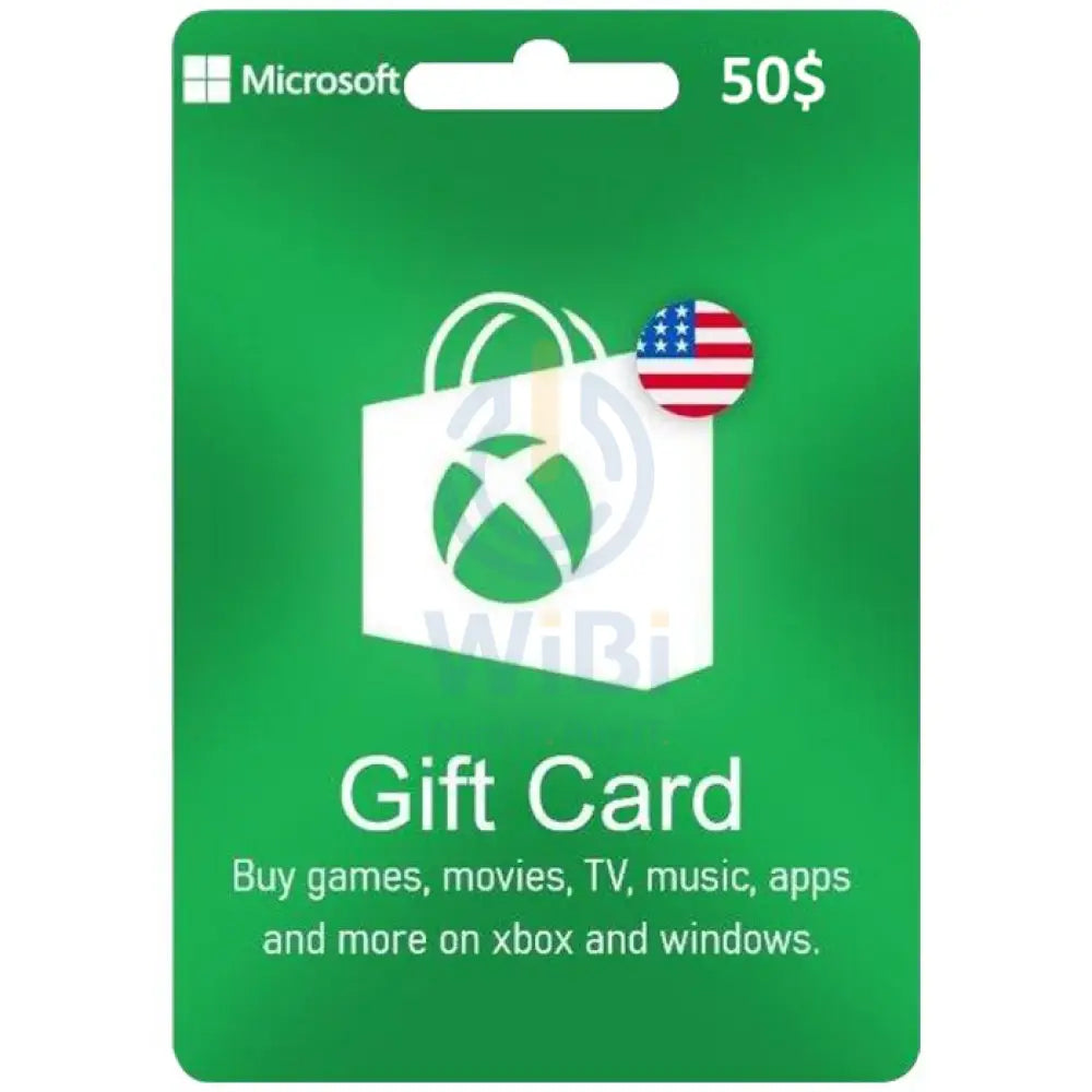 Microsoft XBOX CARD 50$ (US) Digital Cards