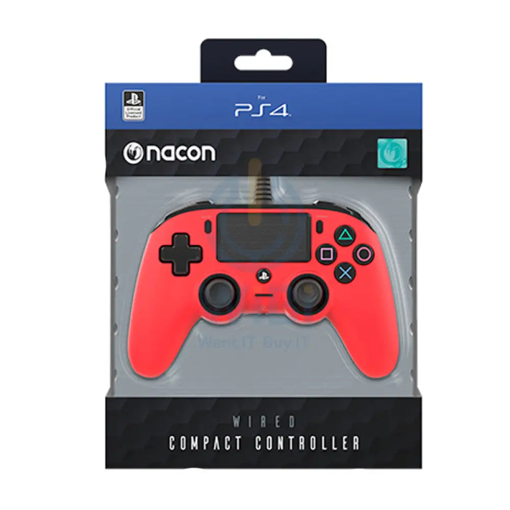 Nacon PS4 CONTROLLER Compact NACON - Red Accessories > Gaming Controllers > Gaming Zone