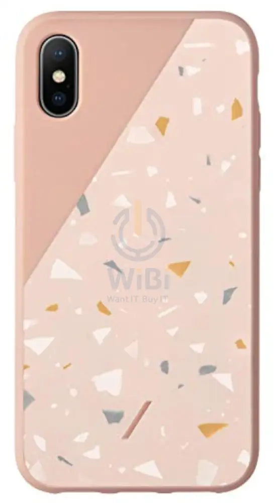 Native Union iPhone XS Clic Terrazzo Case - Rose Accessories > Mobiles & Tablets > Mobiles
