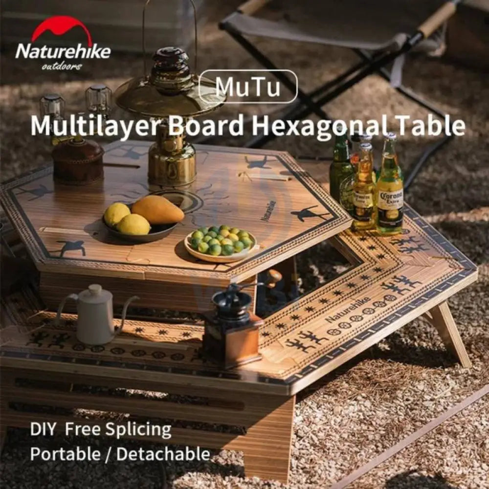 Naturehike multi-layer board hexagon Table - Medium / Inner Table Outdoor & Travel > Tables