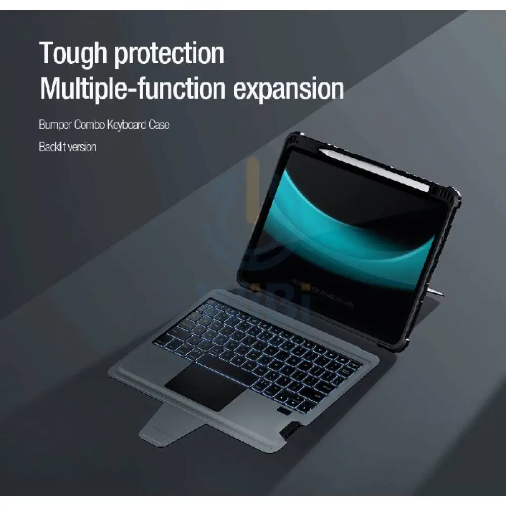Nillkin Bumper Combo Keyboard Case - Apple iPad Air 11 Inch - 2024 Accessories > Mobiles & Tablets > Tablets > Keyboard