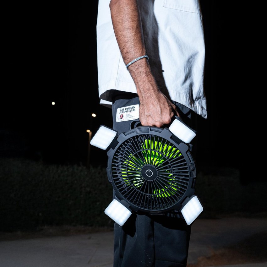 GOUI Flow Multifunctional Fan with Light - 8000mAh / Black