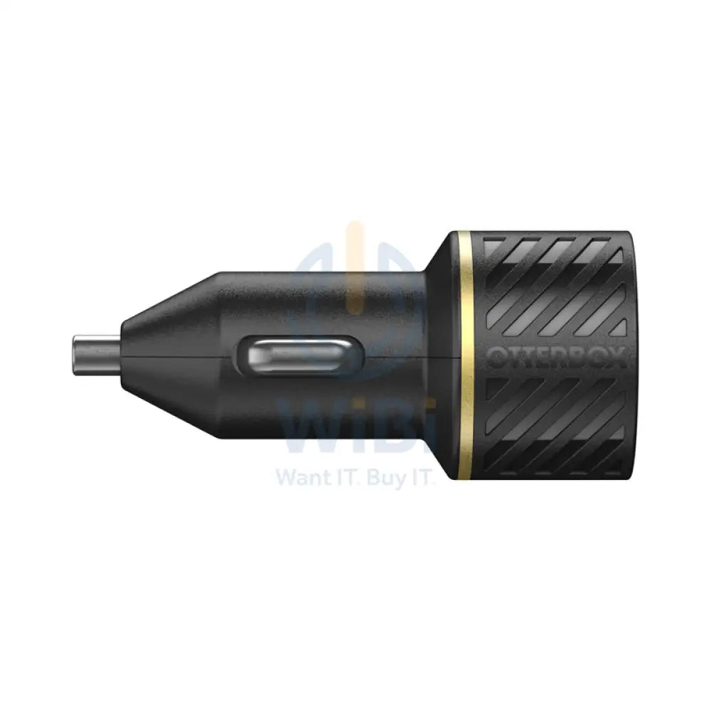 OtterBox Car Charger With USB-C To USB-C Cable - 18W / USB-C To USB-C / Black