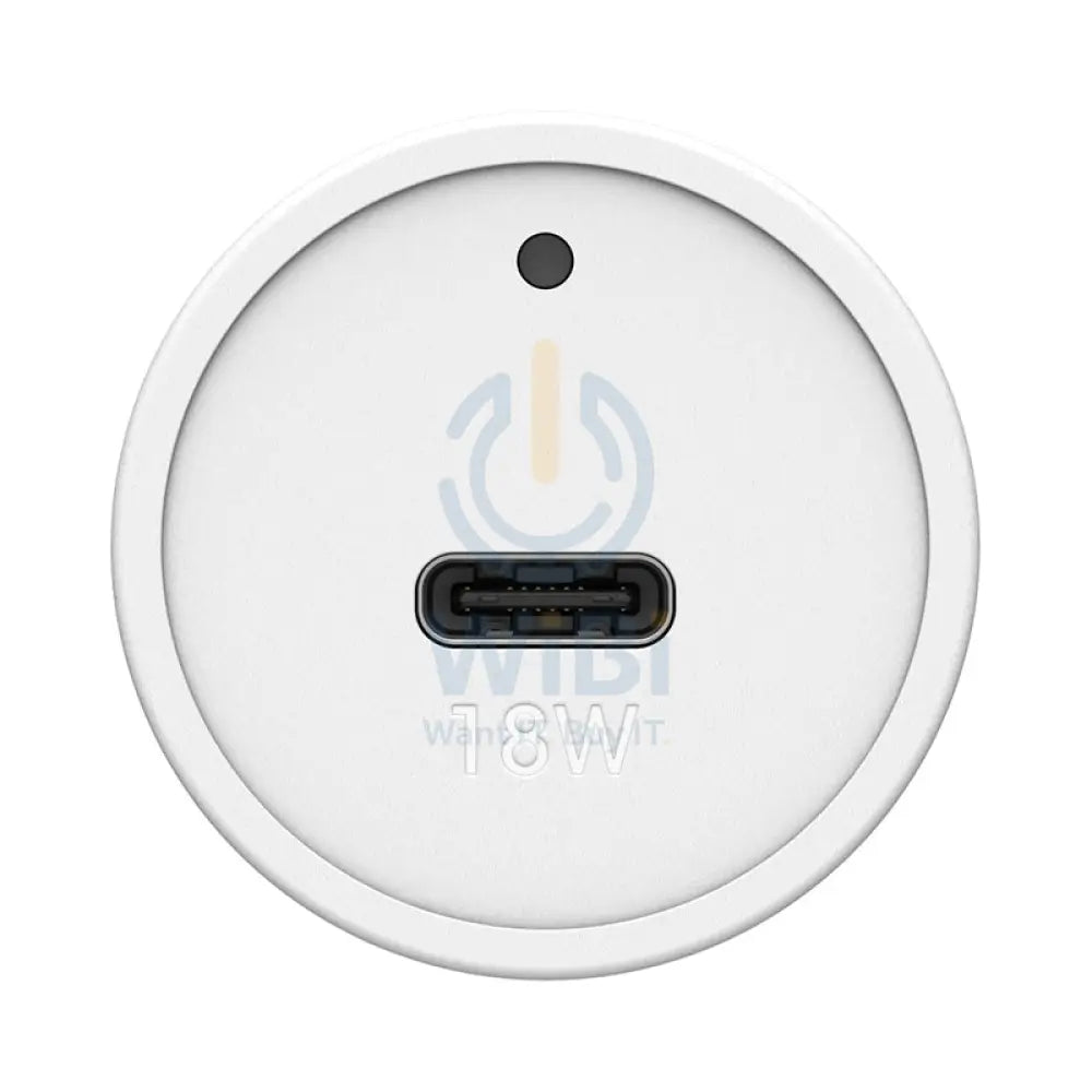 OtterBox Car Charger With USB-C To Lightning Cable - 18W / USB-C To Lightning / White
